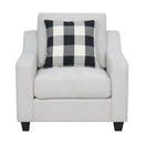 Emerald Home Furnishings Darcey Stationary Fabric Chair U3471-02-09 IMAGE 2