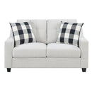 Emerald Home Furnishings Darcey Stationary Fabric Loveseat U3471-01-09 IMAGE 2