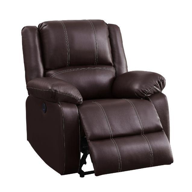 Acme Furniture Zuriel Power Fabric Recliner 52284 IMAGE 2