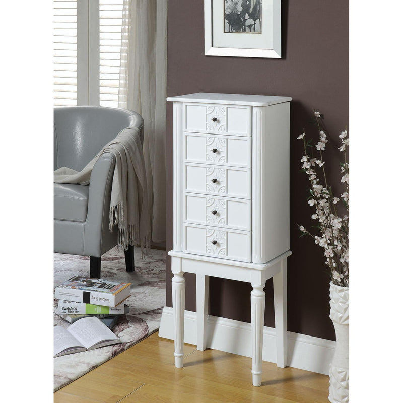 Acme Furniture Tammy 97167 Jewelry Armoire - White IMAGE 1