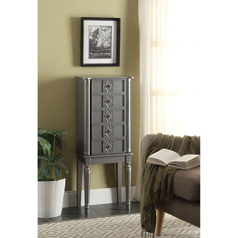 Acme Furniture Tammy 97168 Jewelry Armoire - Silver IMAGE 1