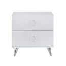 Acme Furniture Elms 97334 Accent Table - White IMAGE 3