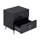 Acme Furniture Elms 97338 Accent Table - Black IMAGE 2