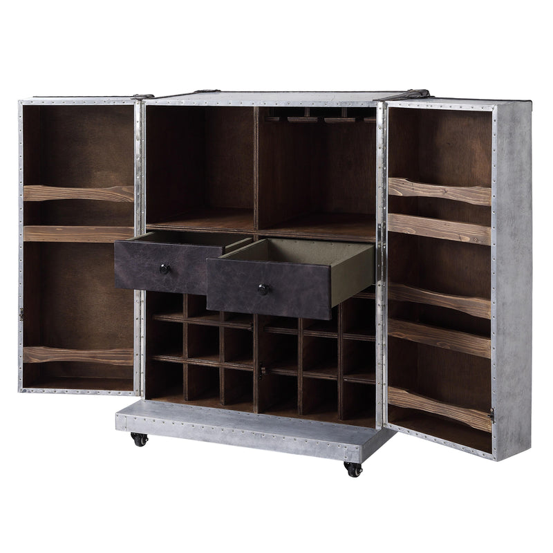 Acme Furniture Brancaster 97802 Wine Cabinet IMAGE 3