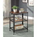 Acme Furniture Taurus 97884 Accent Table - Rustic Oak IMAGE 1
