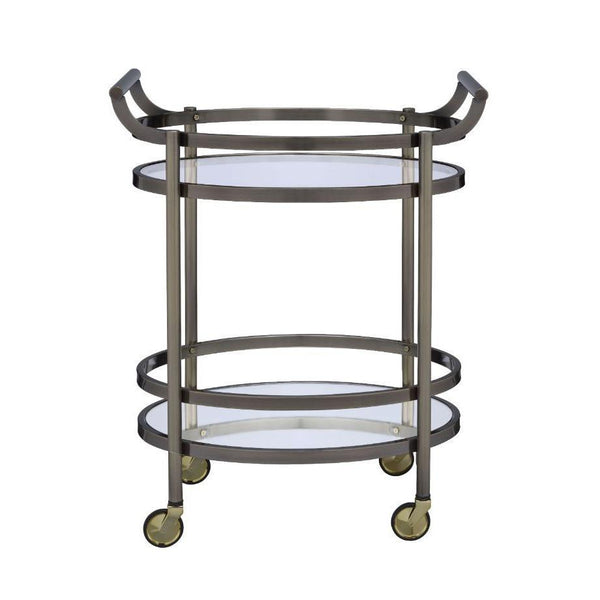 Acme Furniture Lakelyn 98190 Serving Cart - Brushed Bronze IMAGE 1