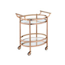 Acme Furniture Lakelyn 98192 Serving Cart - Rose Gold IMAGE 1