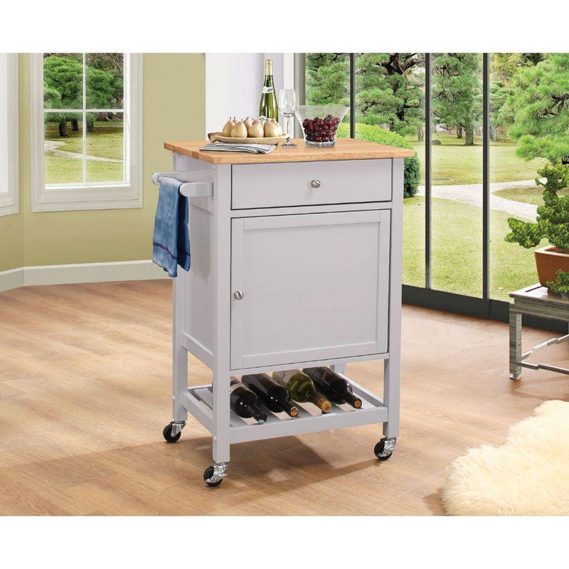 Acme Furniture Hoogzen 98300 Kitchen Cart IMAGE 2