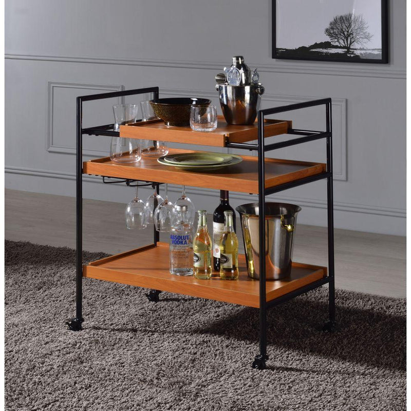 Acme Furniture Oaken 98675 Serving Cart IMAGE 3