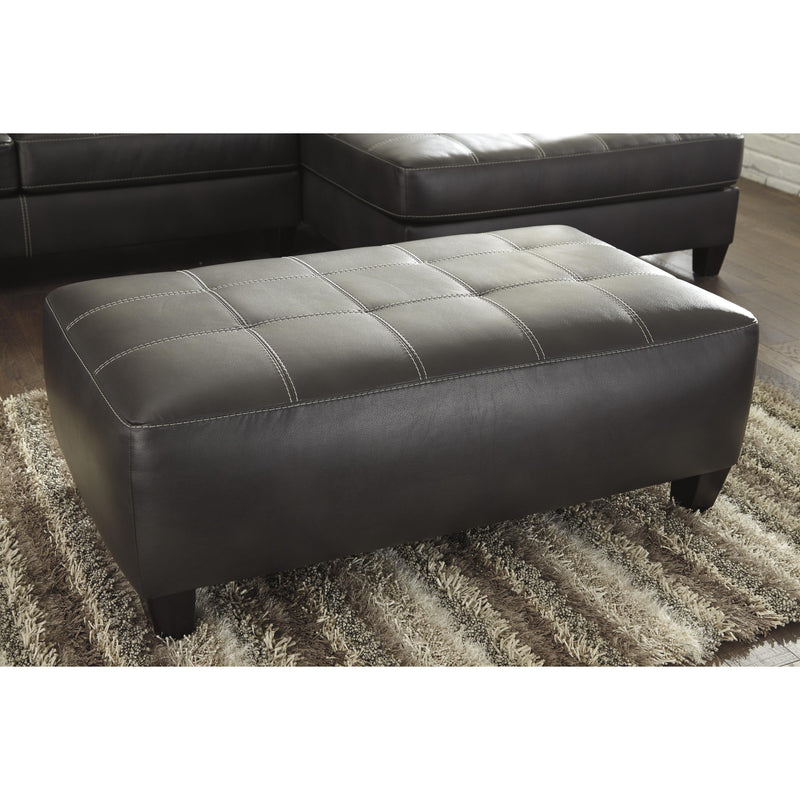 Signature Design by Ashley Nokomis Leather Look Ottoman 8772108 IMAGE 2