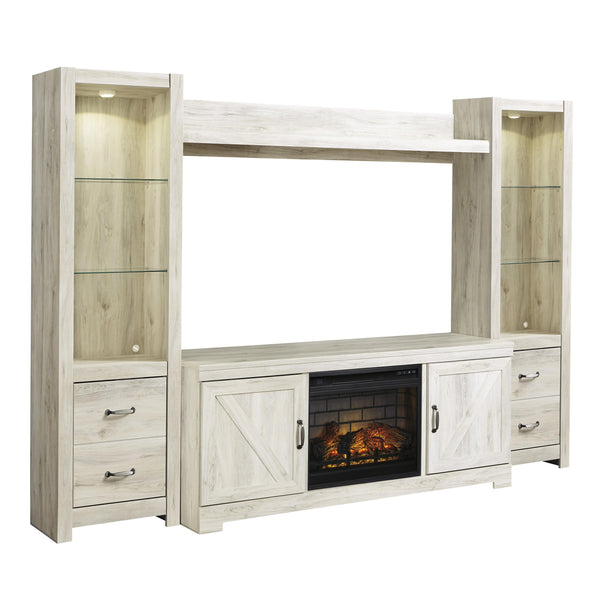 Signature Design by Ashley Bellaby W331W8 4 pc Entertainment Center with Electric Fireplace IMAGE 1