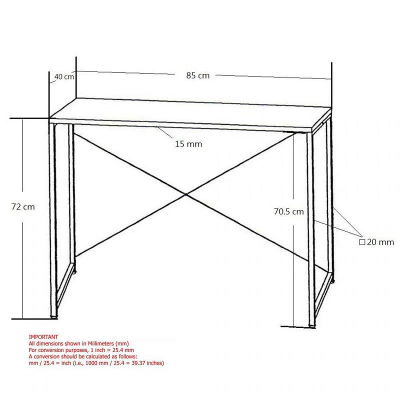 Worldwide Home Furnishings Office Desks Desks 801-288DK-NAT IMAGE 8