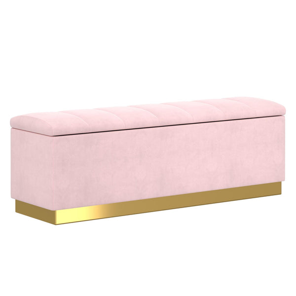 !nspire Esna Fabric Storage Ottoman 402-559BSH IMAGE 1