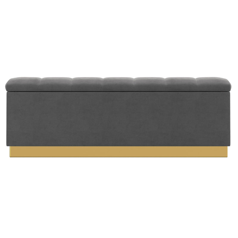 !nspire Esna Fabric Storage Ottoman 402-559GRY IMAGE 2