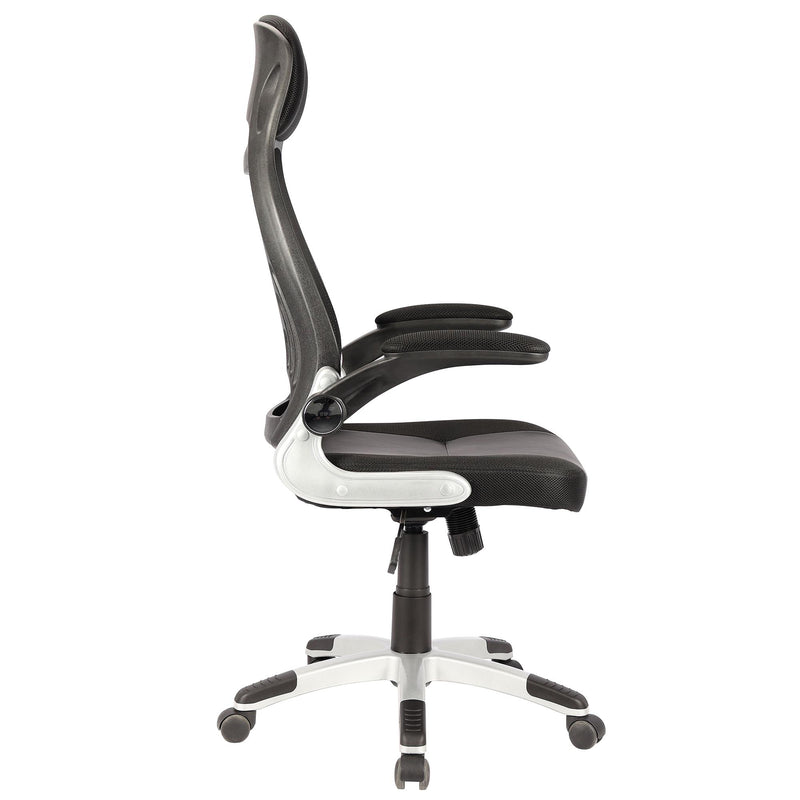 Worldwide Home Furnishings Figo 802-840BK Office Chair - Grey and Black IMAGE 4