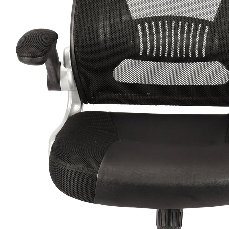 Worldwide Home Furnishings Figo 802-840BK Office Chair - Grey and Black IMAGE 7