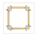 !nspire Florina 301-561SQU Coffee Table - Silver and Gold IMAGE 4