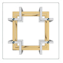 !nspire Florina 501-561CH Accent Table - Silver and Gold IMAGE 4