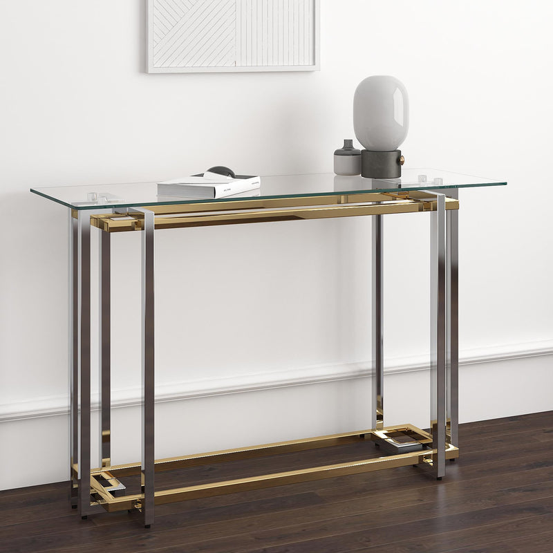 !nspire Florina 502-561CH Console Table - Silver and Gold IMAGE 2