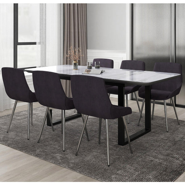 Worldwide Home Furnishings Gavin/Cassidy 7 pc Dinette 207-360_330BK IMAGE 1