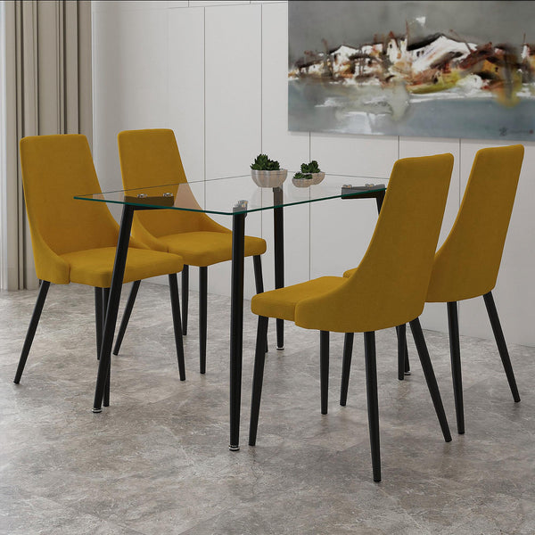 Worldwide Home Furnishings Abbot/Venice 5 pc Dinette 207-453BK_536MUS IMAGE 1