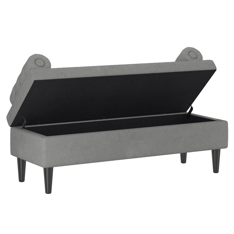 !nspire Adith Storage Bench 402-569GRY IMAGE 3