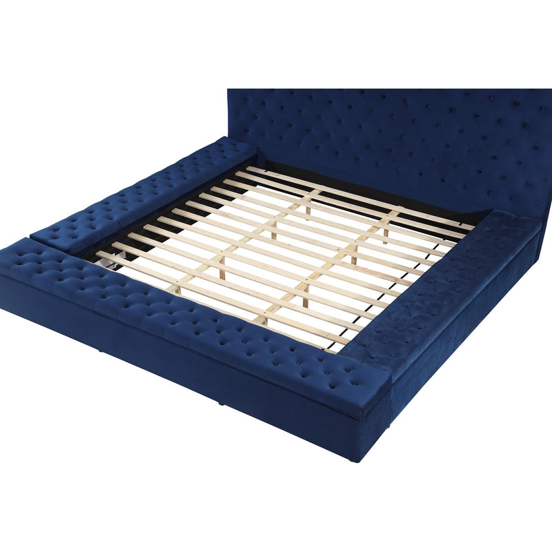 !nspire Adonis King Upholstered Platform Bed with Storage 101-291K-BL IMAGE 4