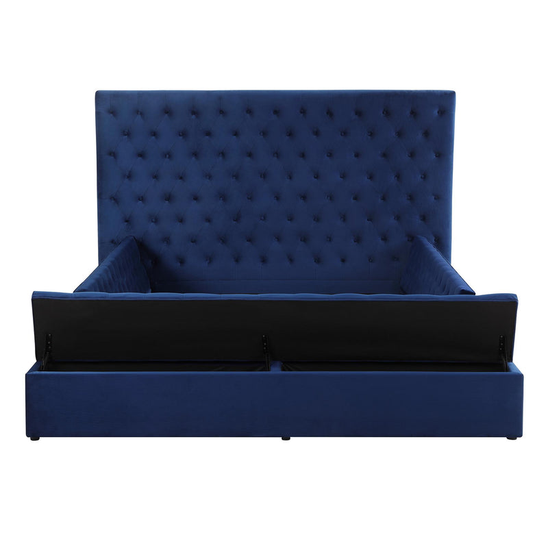 !nspire Adonis Queen Upholstered Platform Bed with Storage 101-291Q-BL IMAGE 5