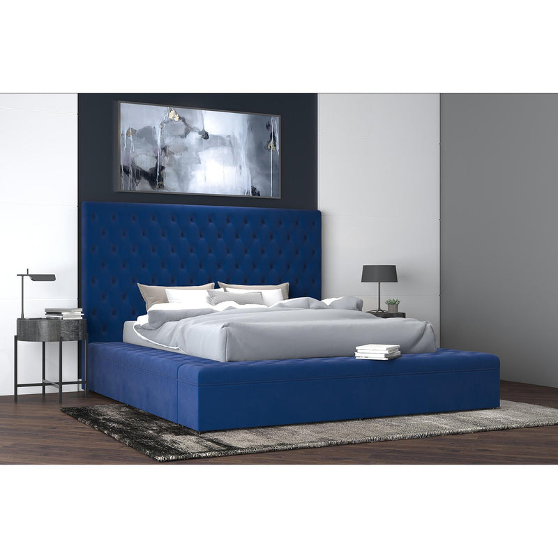 !nspire Adonis Queen Upholstered Platform Bed with Storage 101-291Q-BL IMAGE 6