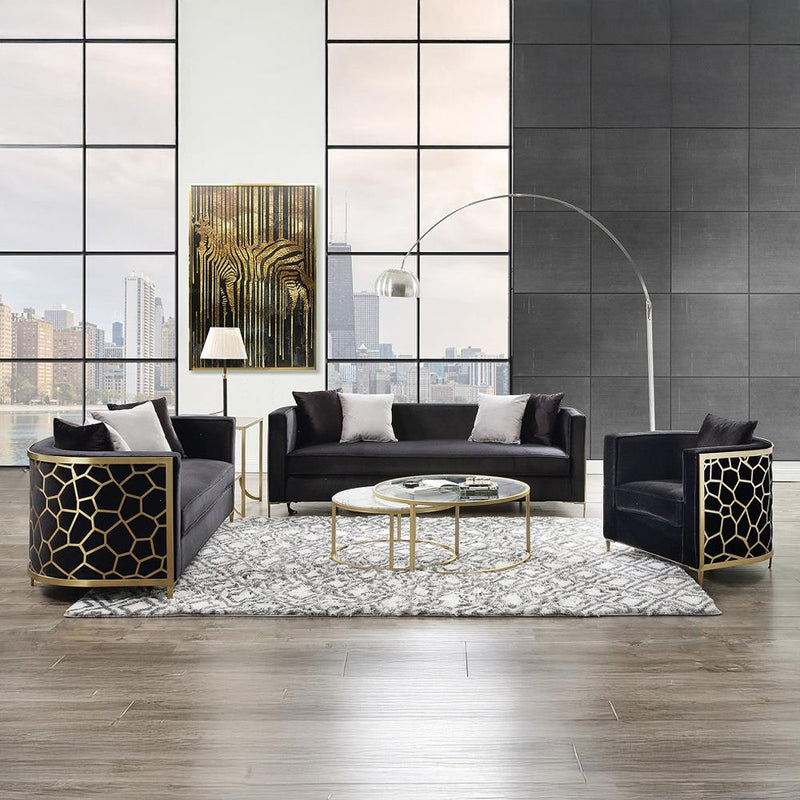 Acme Furniture Fergal 55666 Loveseat with 4 Pillows IMAGE 8