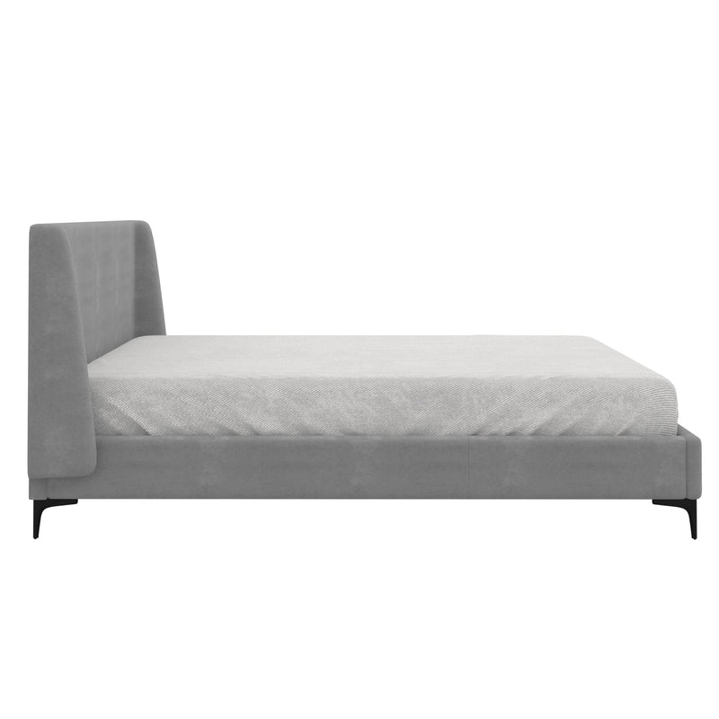 !nspire Hamburg King Upholstered Platform Bed 101-575K-GRY IMAGE 2