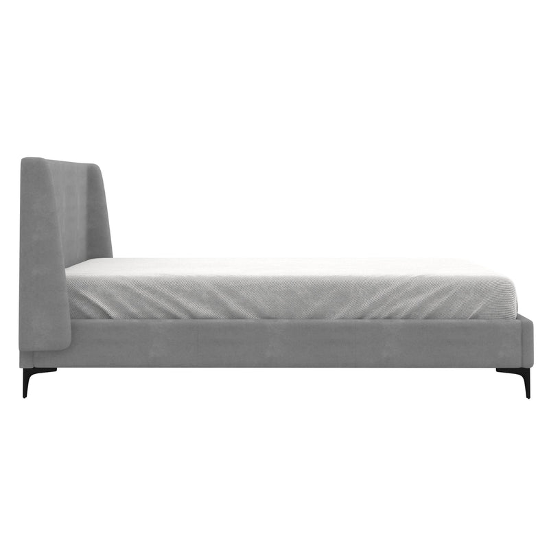 !nspire Hamburg Queen Upholstered Platform Bed 101-575Q-GRY IMAGE 3