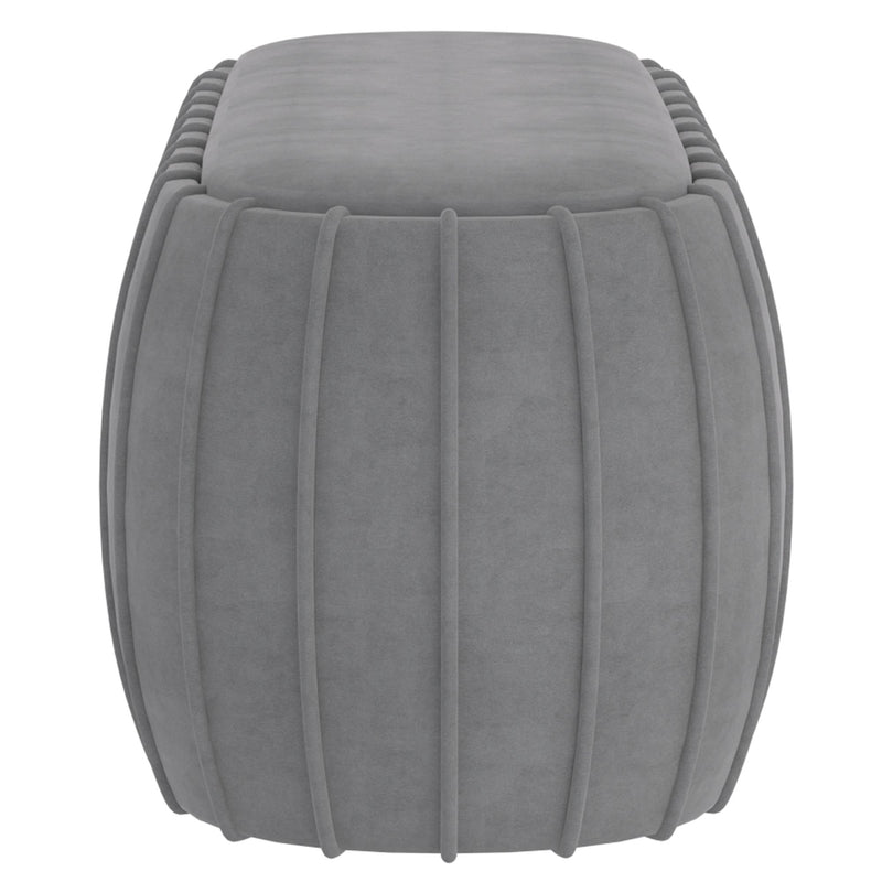 !nspire Gayle Fabric Ottoman 402-565GRY IMAGE 3