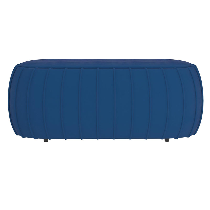 !nspire Gayle Fabric Ottoman 402-565NAV IMAGE 2