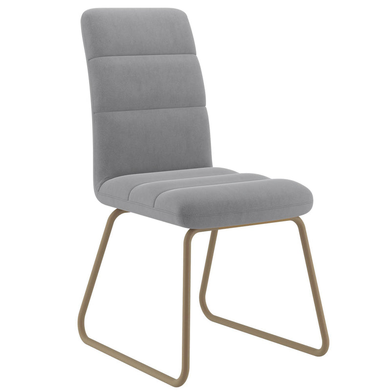 !nspire Livia Stationary Fabric Chair 202-440GRY IMAGE 1