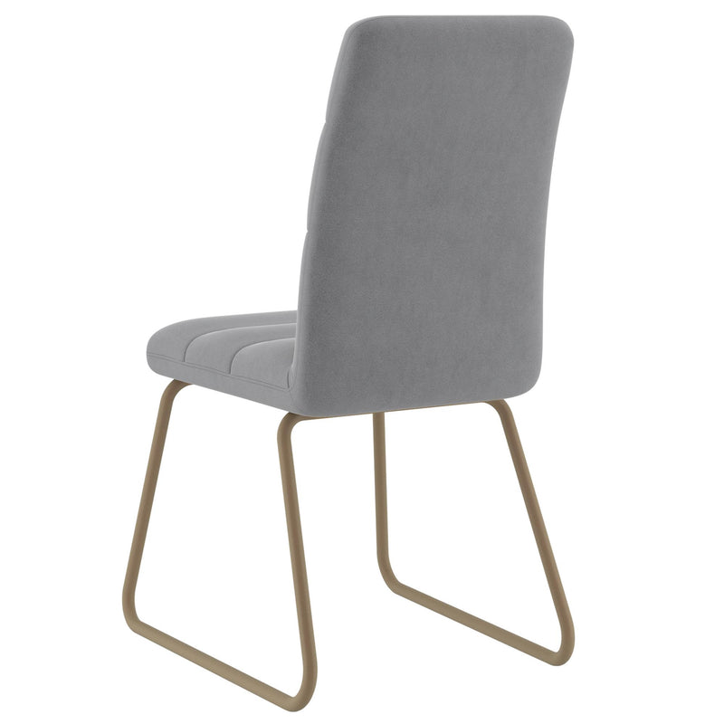 !nspire Livia Stationary Fabric Chair 202-440GRY IMAGE 4