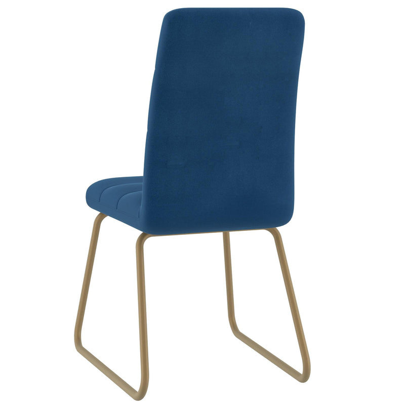 !nspire Livia Stationary Fabric Chair 202-440BLU IMAGE 3