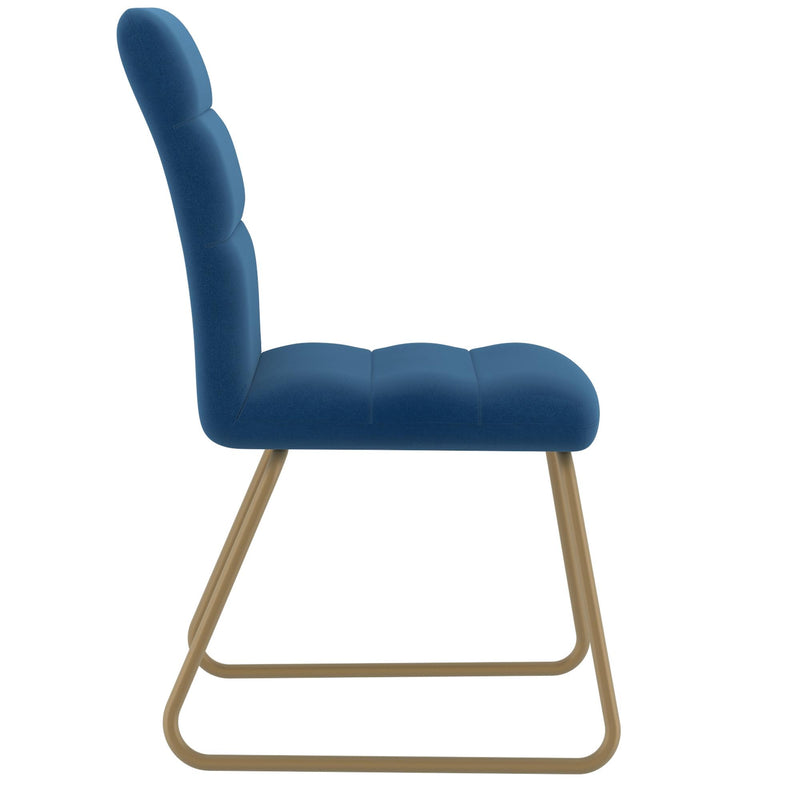 !nspire Livia Stationary Fabric Chair 202-440BLU IMAGE 4