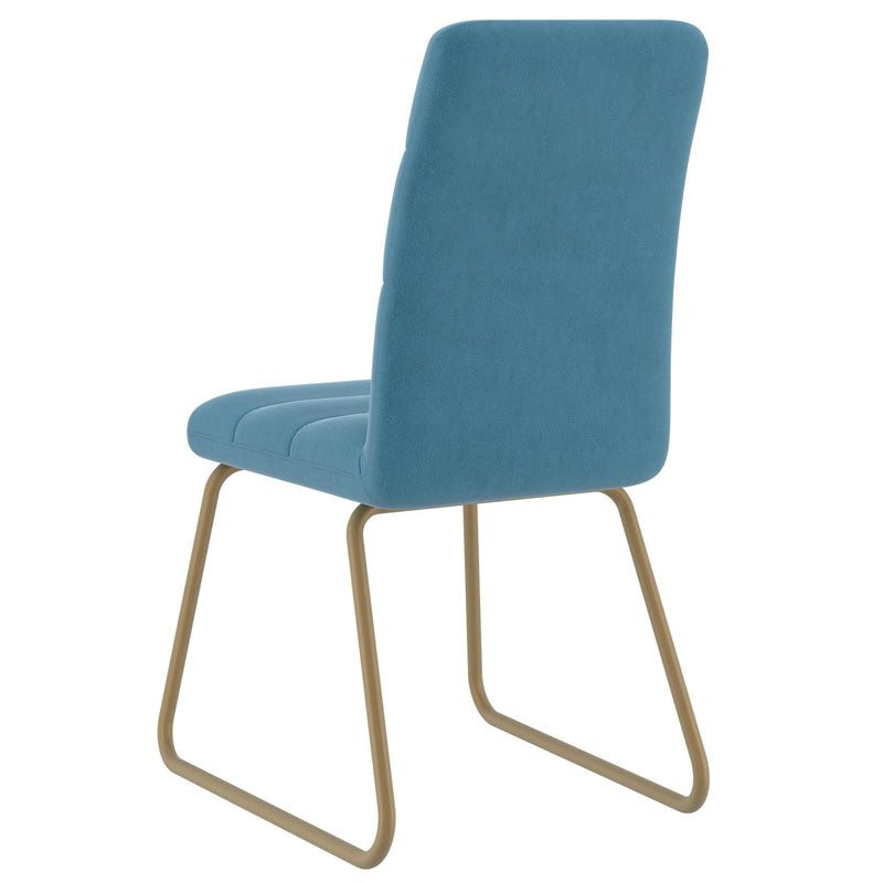 !nspire Livia Stationary Fabric Chair 202-440AQU IMAGE 3