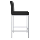 !nspire Porto 203-576BK 26" Counter Stool - Black and Chrome IMAGE 4