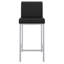!nspire Porto 203-576BK 26" Counter Stool - Black and Chrome IMAGE 5