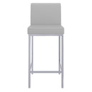 !nspire Porto 203-576GY 26" Counter Stool - Grey and Chrome IMAGE 5