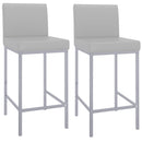 !nspire Porto 203-576GY 26" Counter Stool - Grey and Chrome IMAGE 6