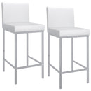 !nspire Porto 203-576WT 26" Counter Stool - White and Chrome IMAGE 6