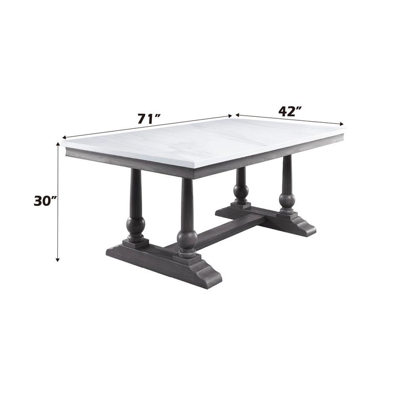 Acme Furniture Yabeina 73265 Dining Table IMAGE 8
