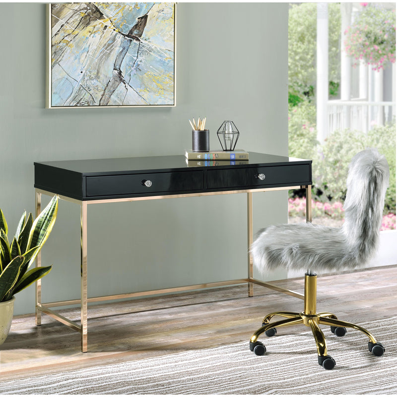 Acme Furniture Ottey 93540 Writing Desk - Black IMAGE 5