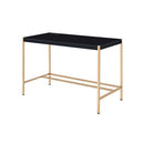 Acme Furniture Midriaks OF00021 Writing Desk - Black & Gold Finish IMAGE 2