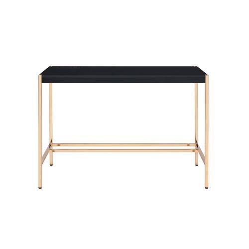 Acme Furniture Midriaks OF00021 Writing Desk - Black & Gold Finish IMAGE 2