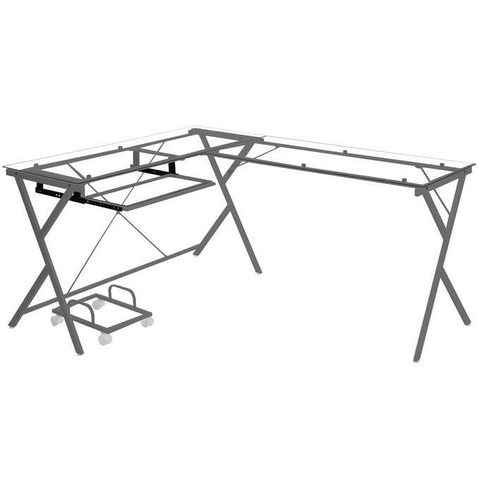 Acme Furniture Dazenus OF00047 Desk - Silver IMAGE 2