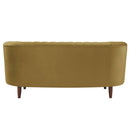 Acme Furniture Millephri LV00164 Loveseat - Yellow IMAGE 4